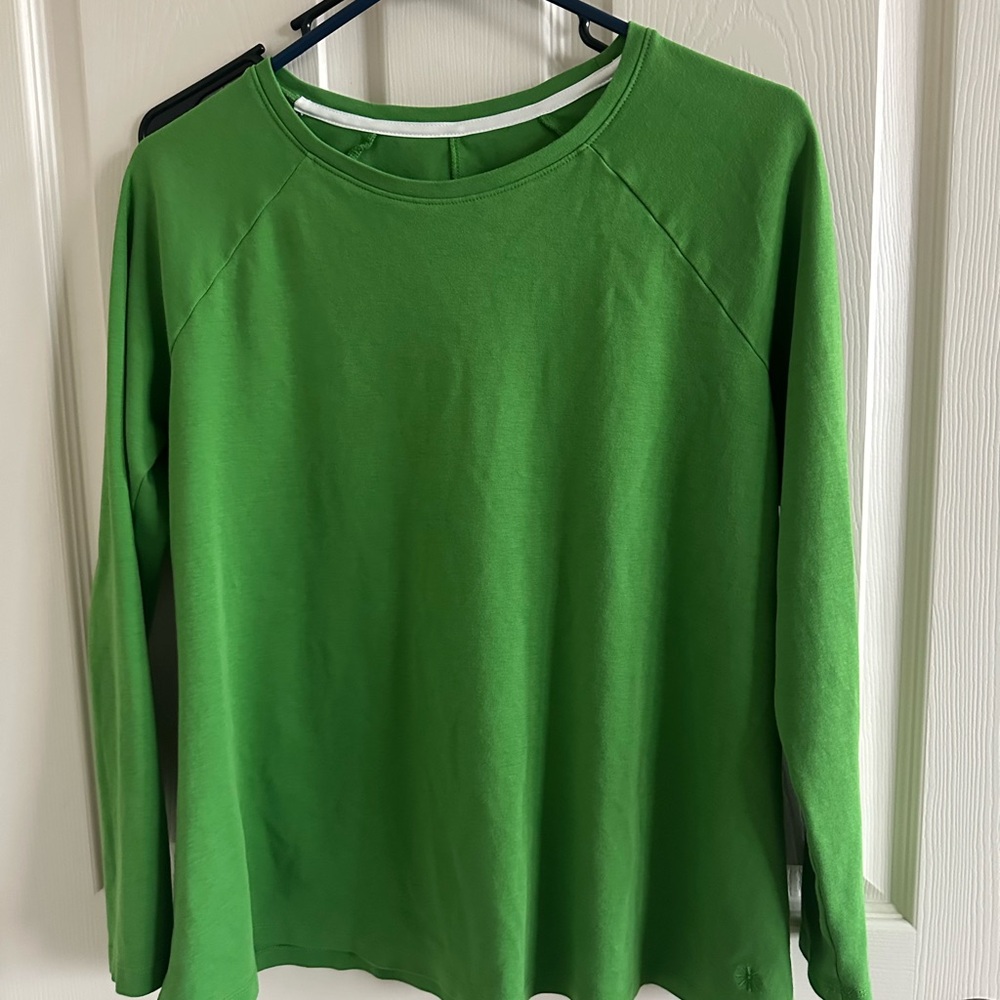 Isaac Mizrahi Green Long Sleeve Tunic